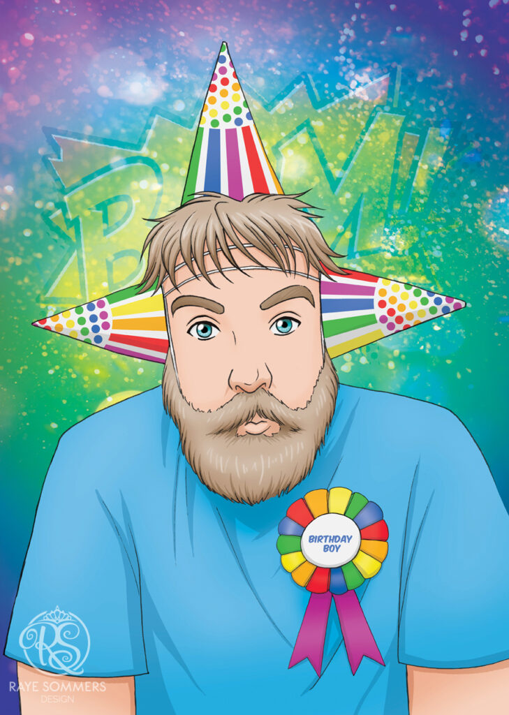 A silly portrait illustration commission