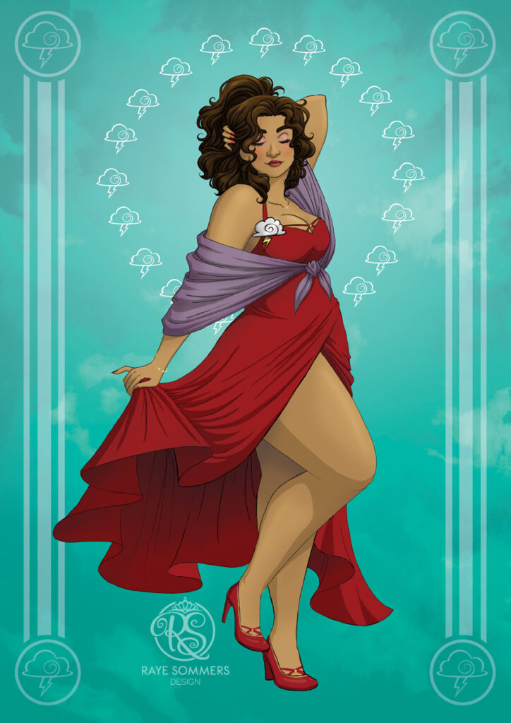 Portrait of a confident, curvy woman