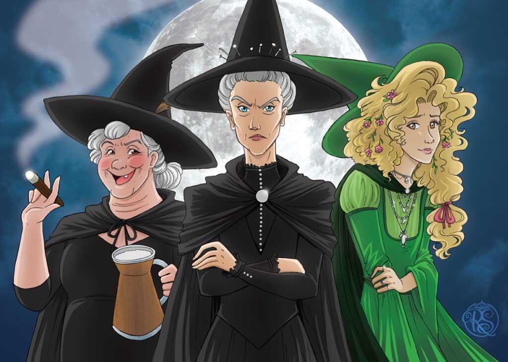 Wyrd Sisters illustration commission