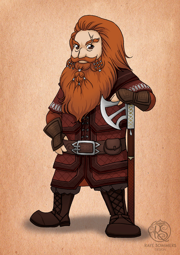 Chibi Gloin from the Hobbit trilogy