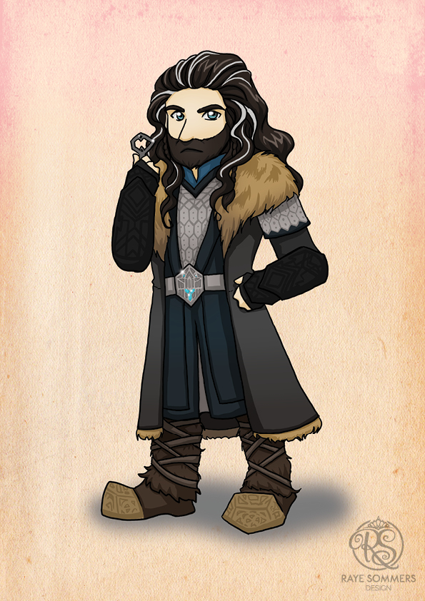 Chibi Thorin Oakenshield from the Hobbit trilogy