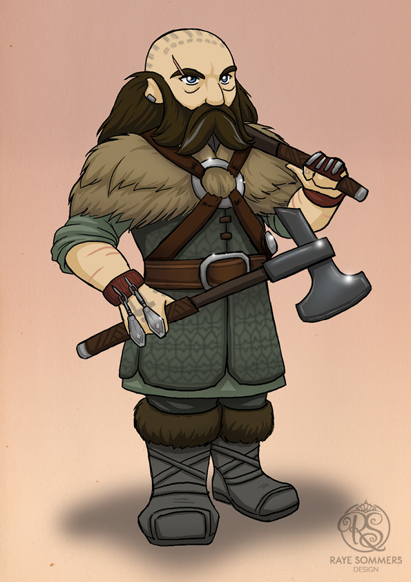 Chibi Dwalin from the Hobbit trilogy