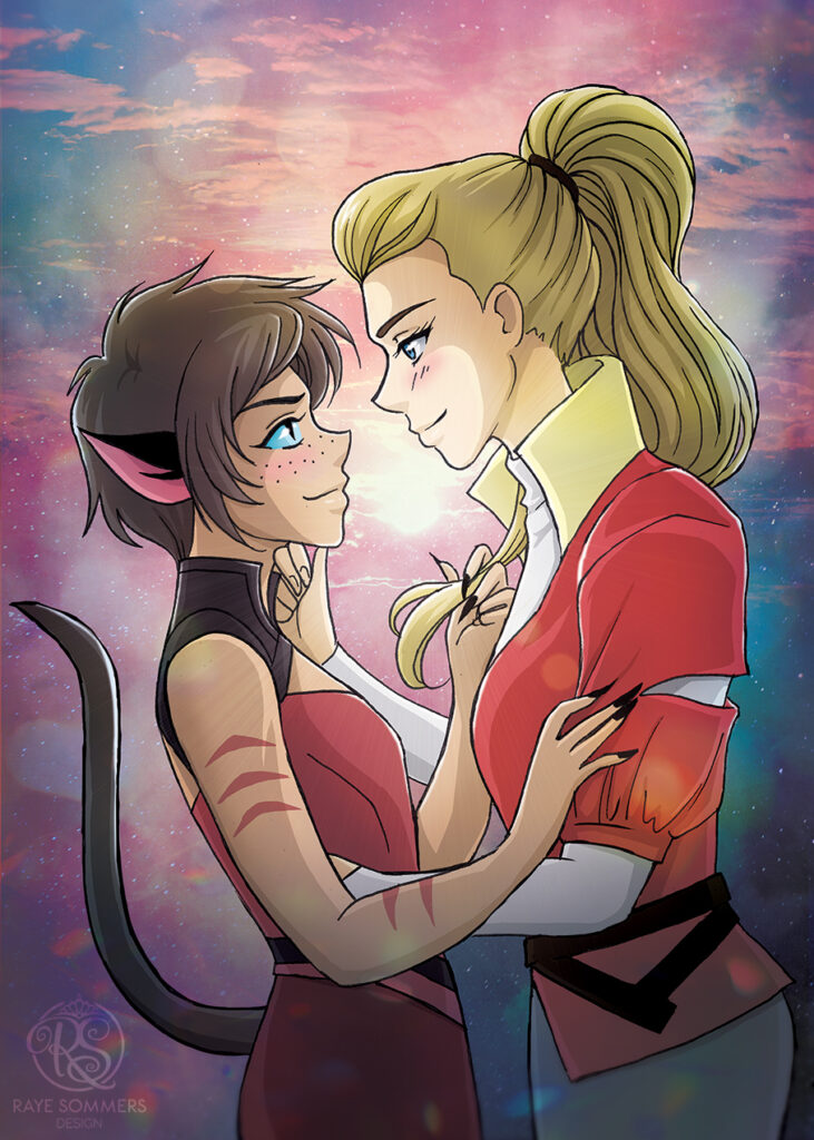 Catra and Adora from She-Ra and the Princesses of Power