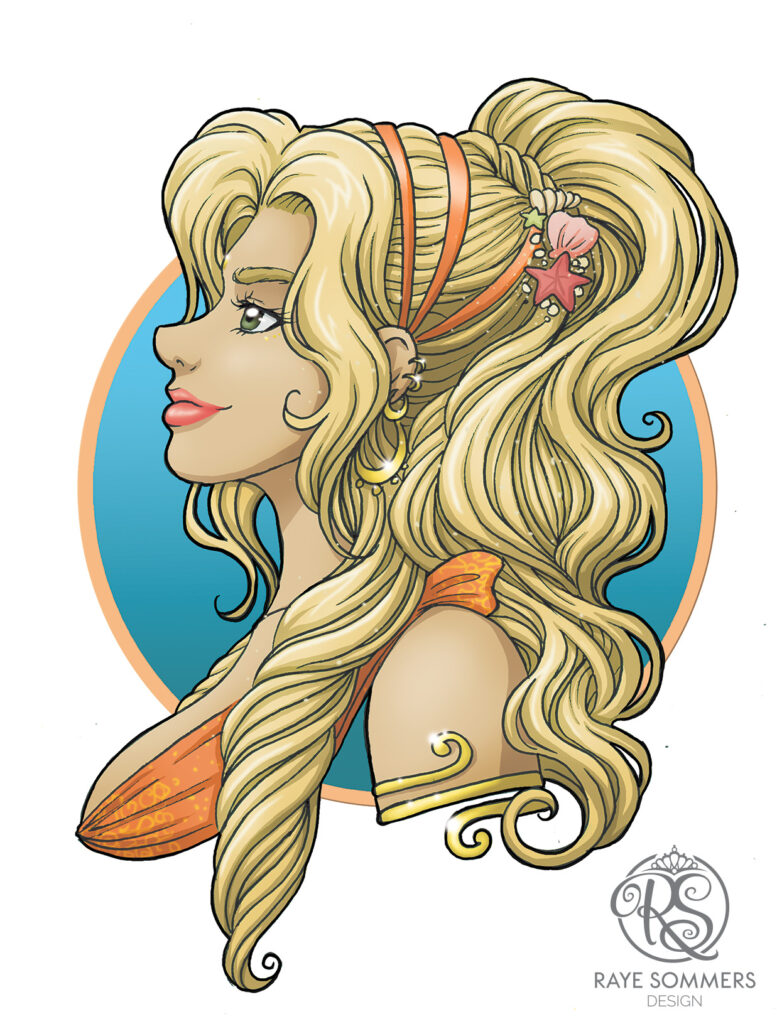 Woman personifying Summer