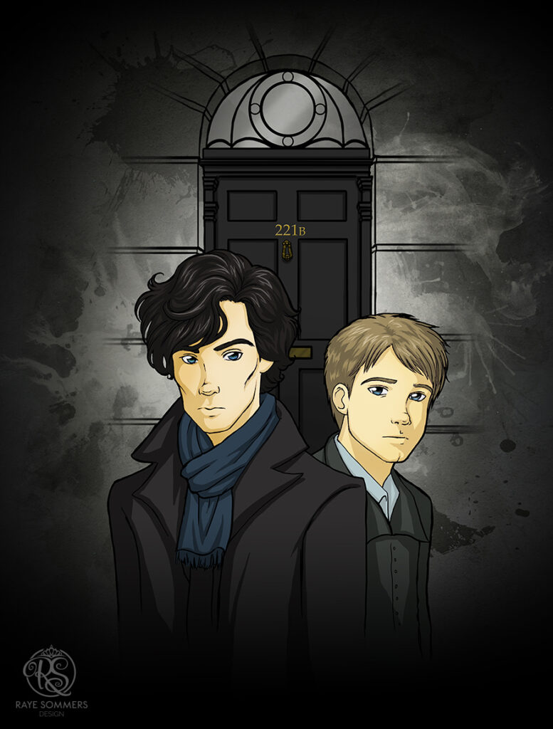 Sherlock Holmes and John Watson from the BBC TV series Sherlock