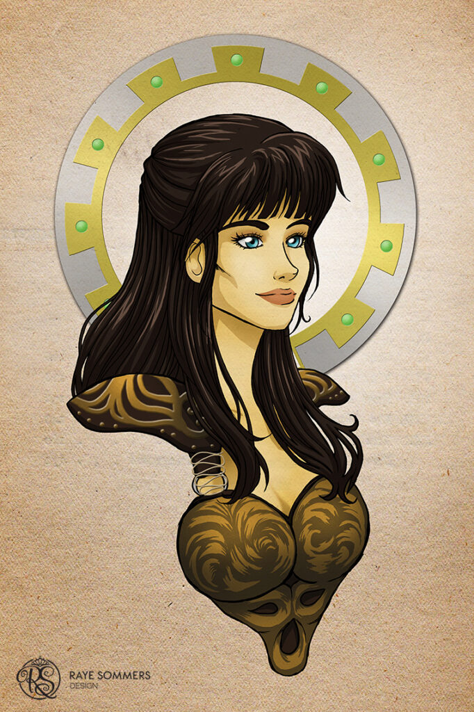 Xena Warrior Princess, played by Lucy Lawless