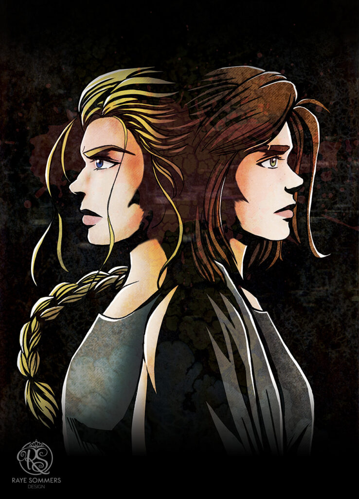 Ellie and Abby from the video game series, the Last of Us