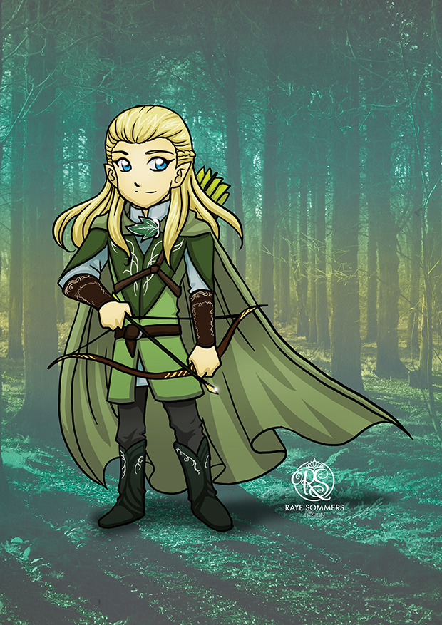 Chibi Legolas from Lord of the Rings
